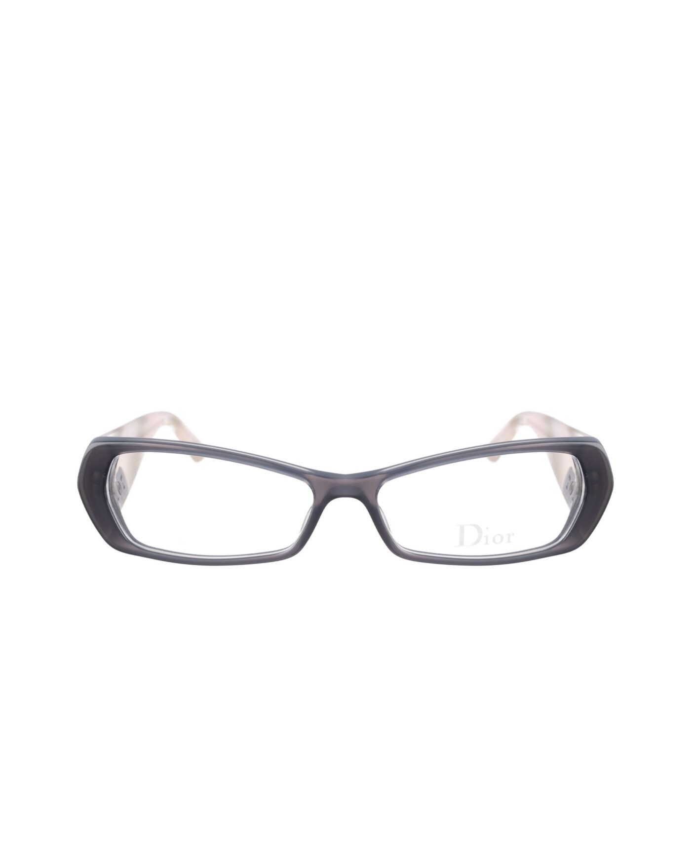 Dior 00s Beige Transparent and Black Glasses - Image 2