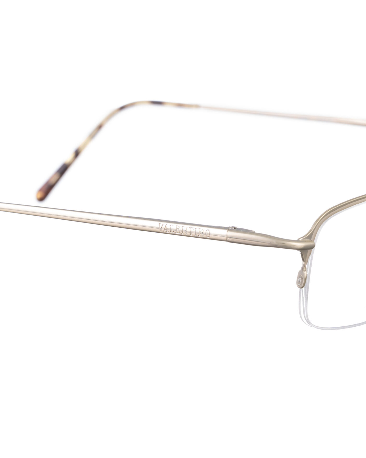 Valentino 00s Silver Chrome Glasses with Tiny Logo - Image 3