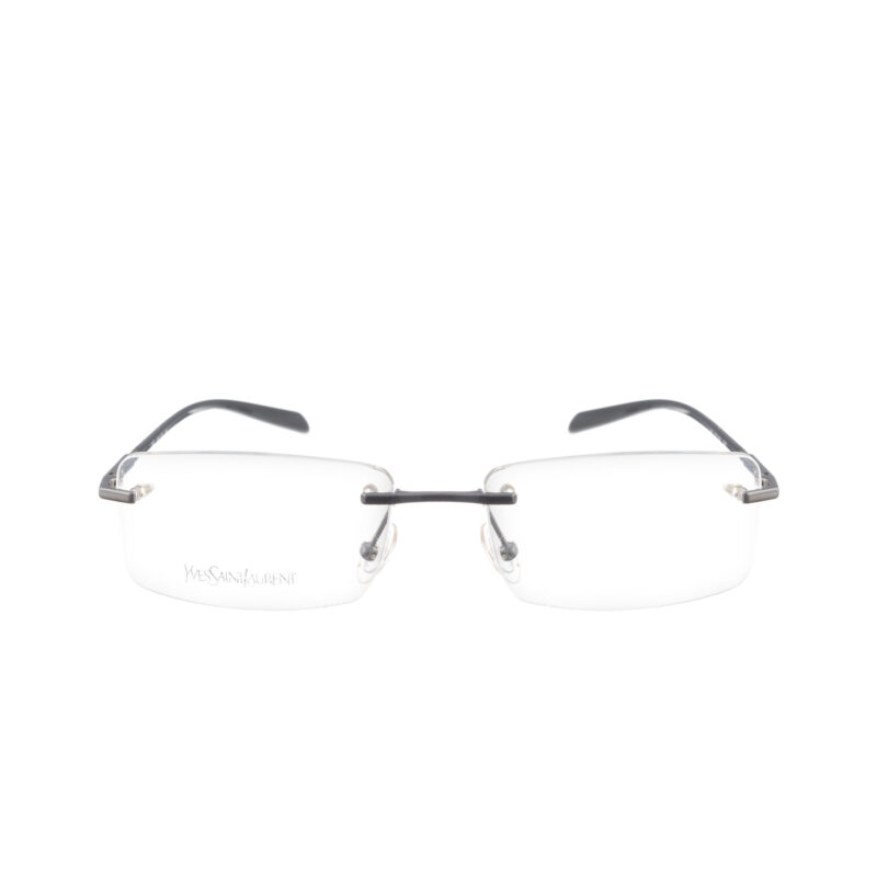 Yves Saint Laurent '90s Black Rimless Glasses