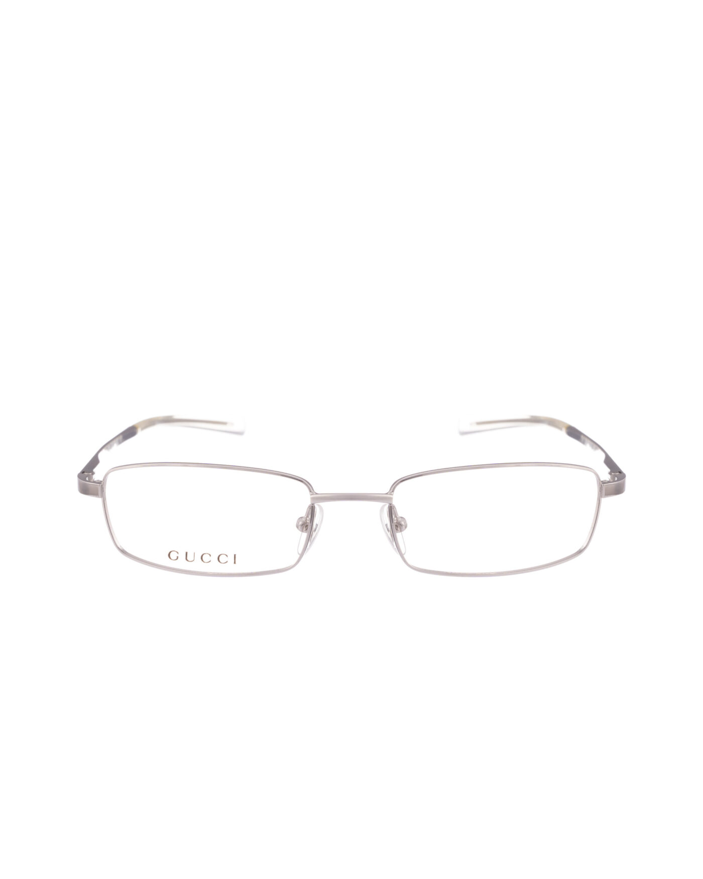 Gucci '90s Rectangular Silver Glasses - Image 2