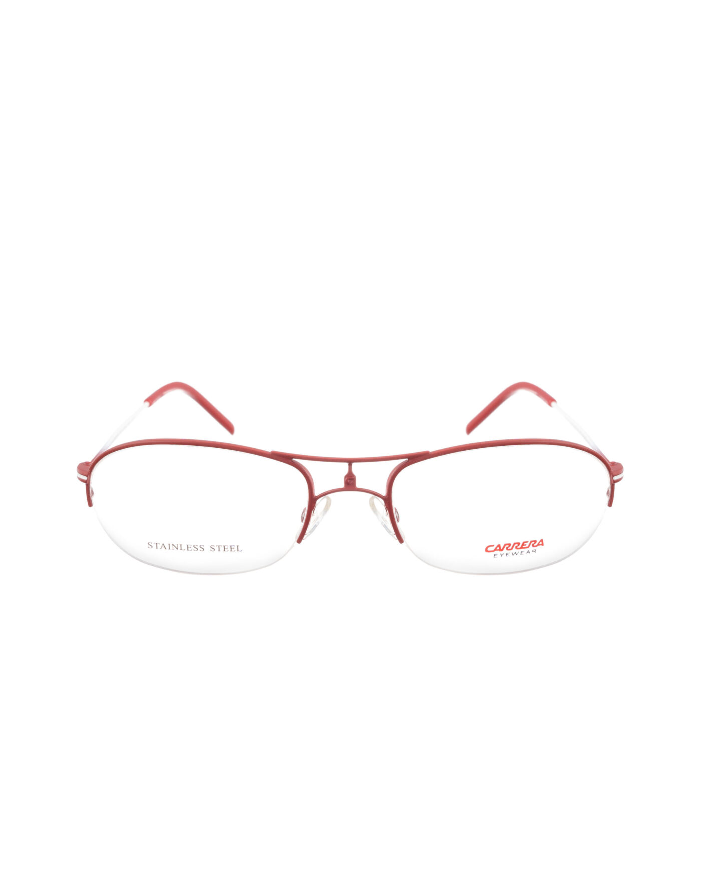 Carrera '90s Red & White Half-Rim Glasses - Image 2