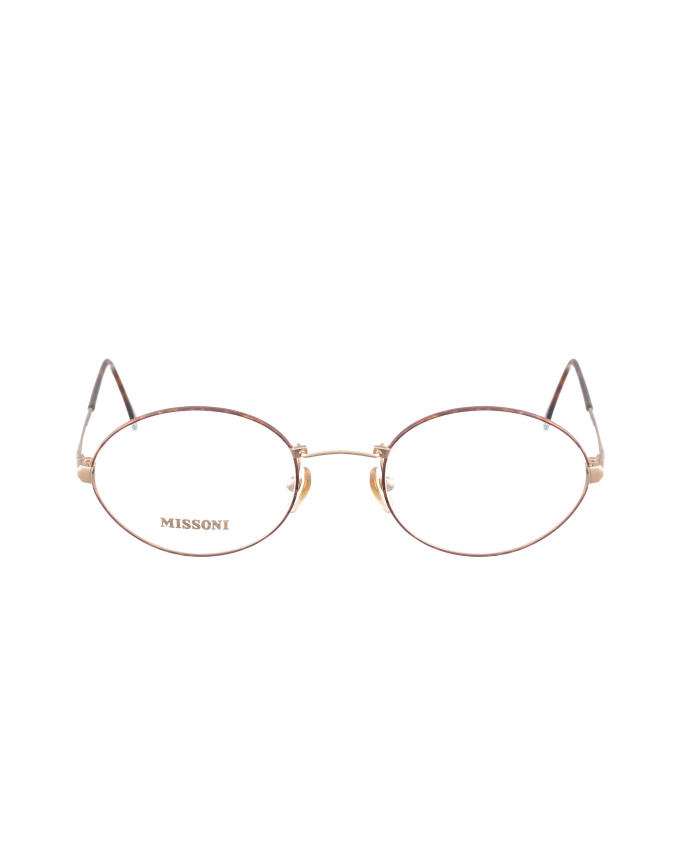 Missoni '90s Gold & Brown Round Glasses - Image 3