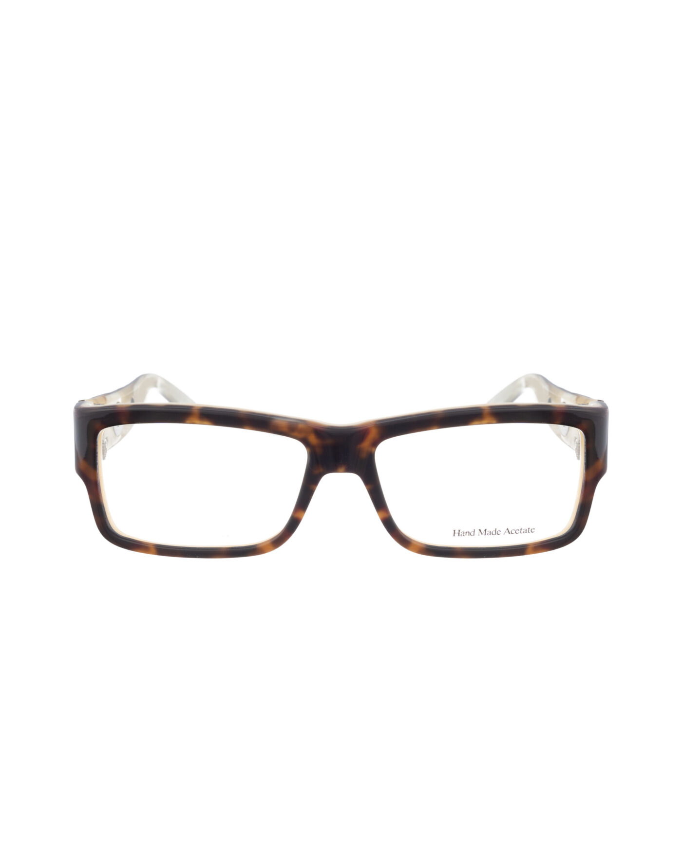 Diesel '00s Brown & Beige Perforated Rectangular Glasses - Image 2