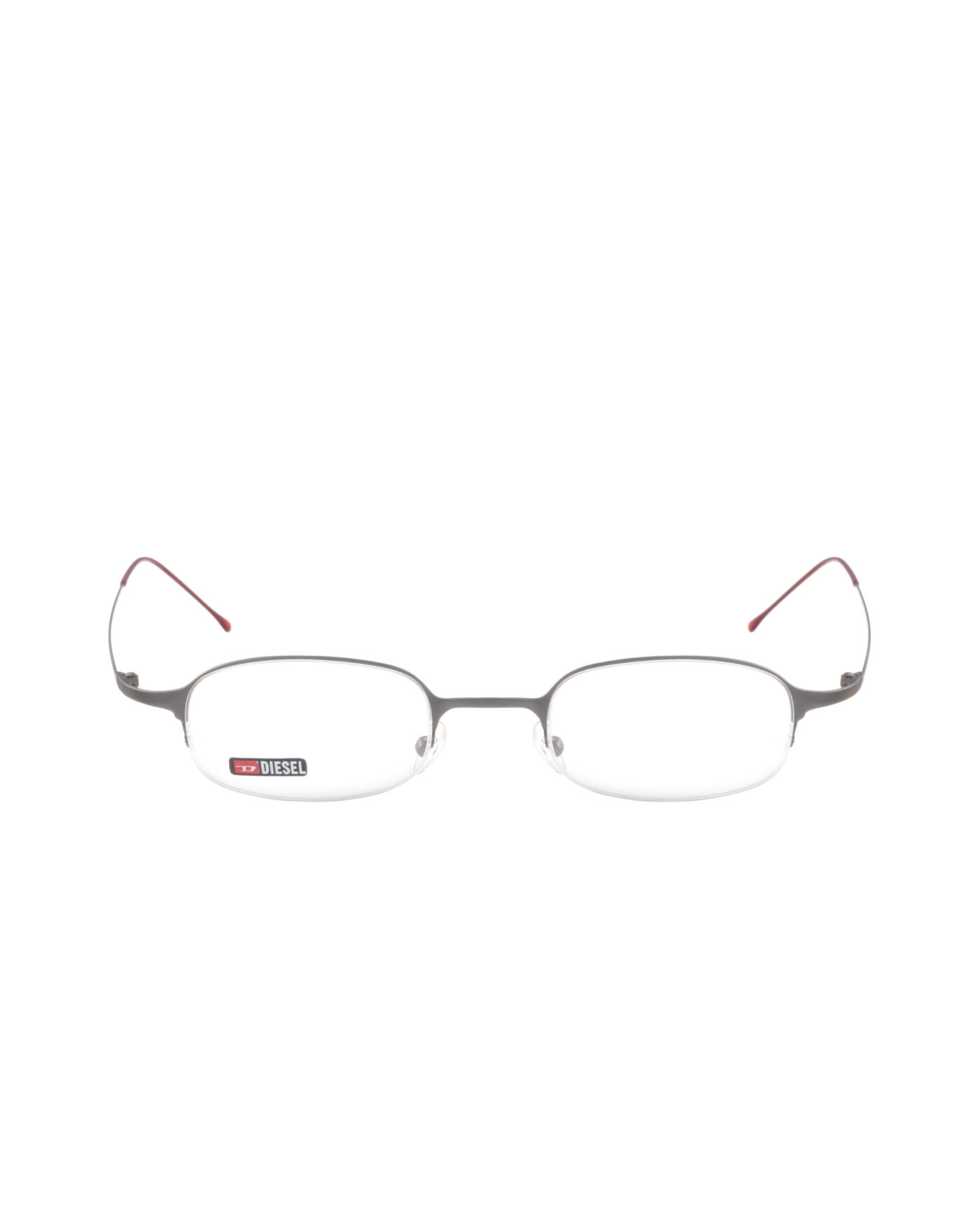 Diesel '00s Silver Half-Rim Mini Glasses - Image 1