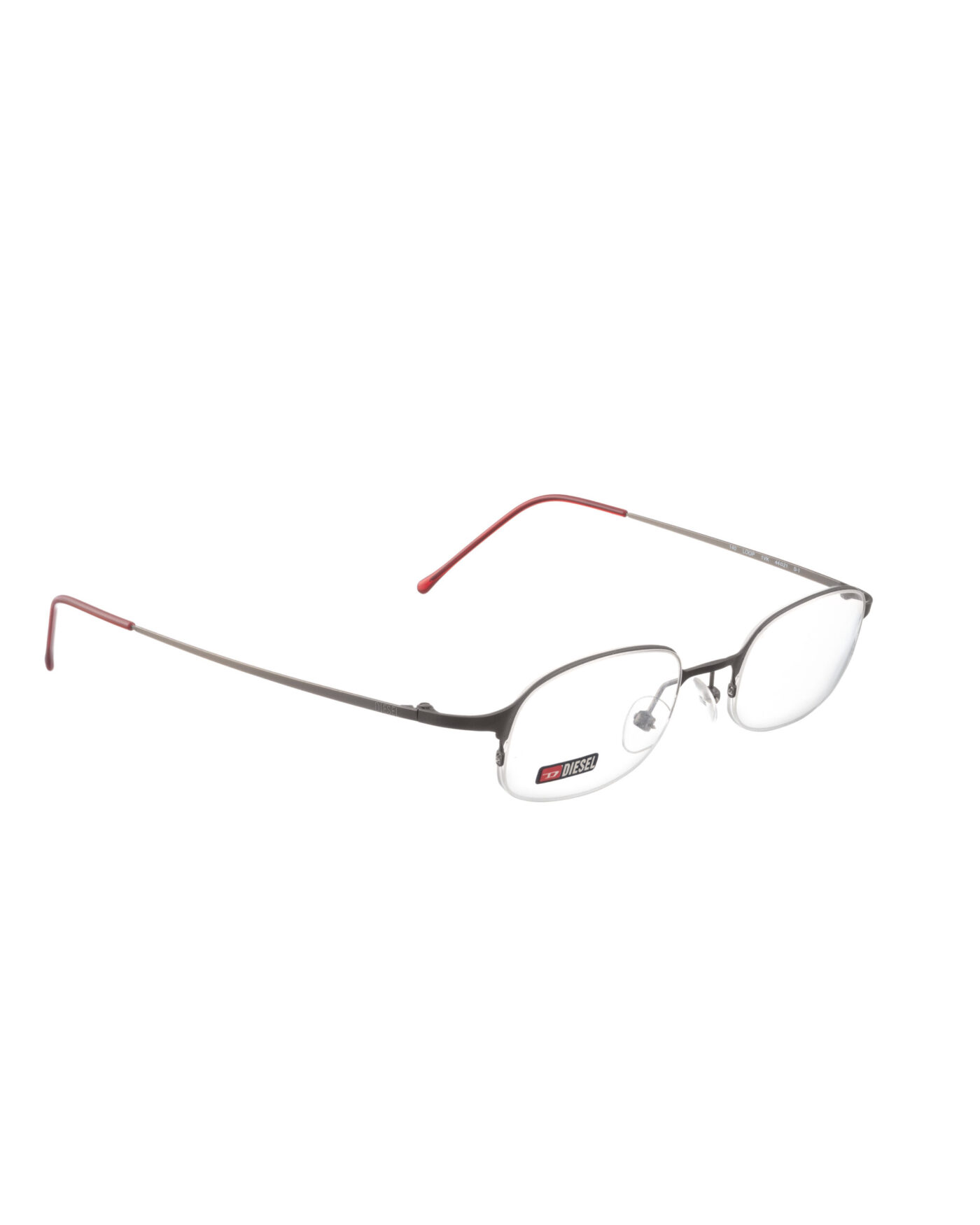 Diesel '00s Silver Half-Rim Mini Glasses - Image 3
