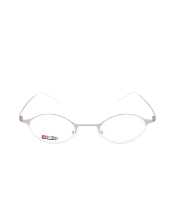 Diesel '00s Light Silver Half-Rim Mini Glasses