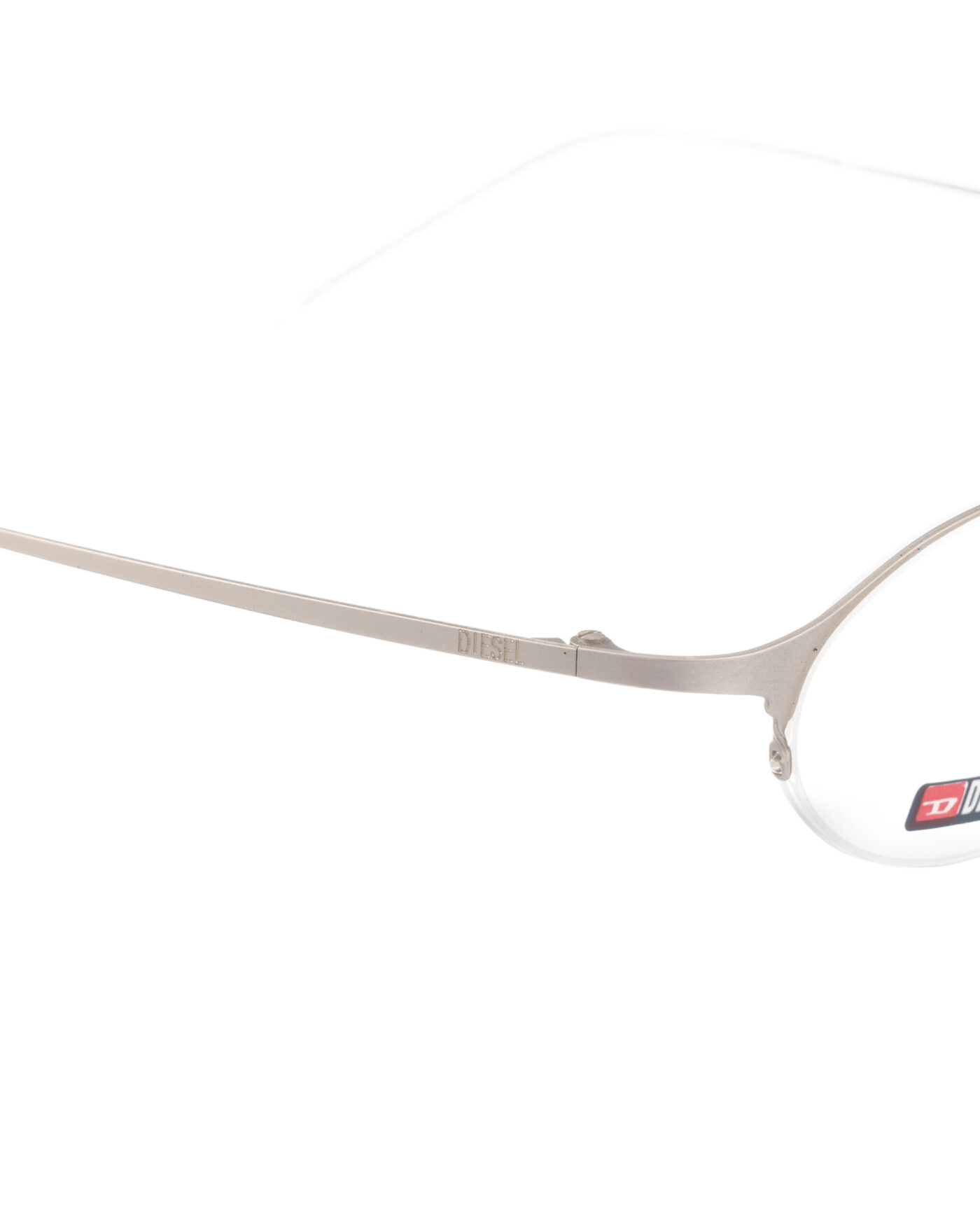 Diesel '00s Light Silver Half-Rim Mini Glasses - Image 2