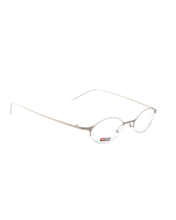 Diesel '00s Light Silver Half-Rim Mini Glasses - Image 3