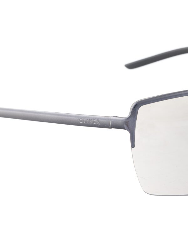 Oliver By Valentino '90s Gray Half-Rim Sunglasses - Image 2