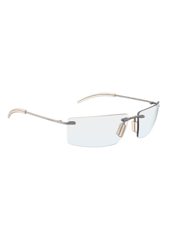 Carrera '00s Blue "Flame" Rimless Sunglasses - Image 3