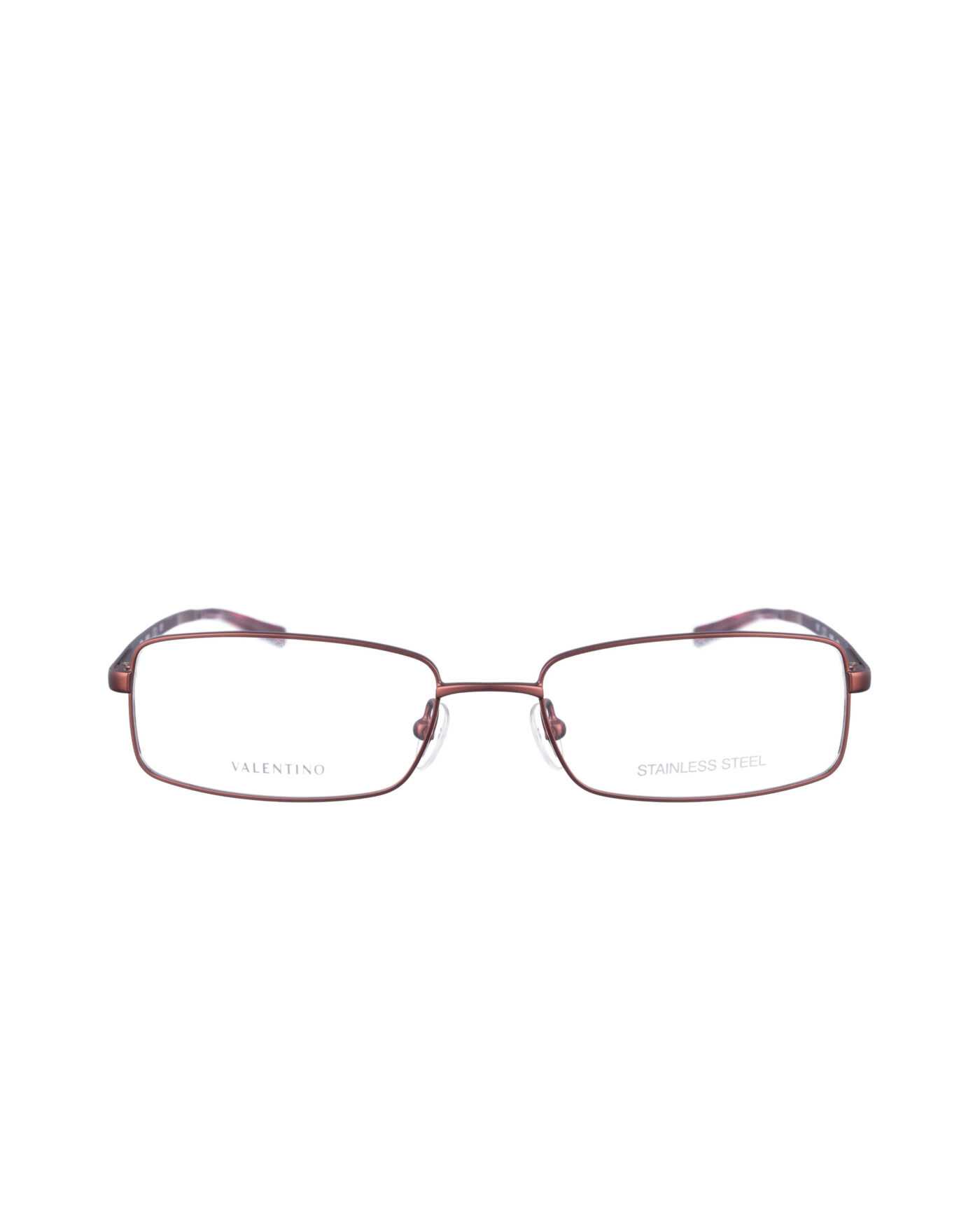 Valentino 00s Red Metallic Metal Glasses - Image 2