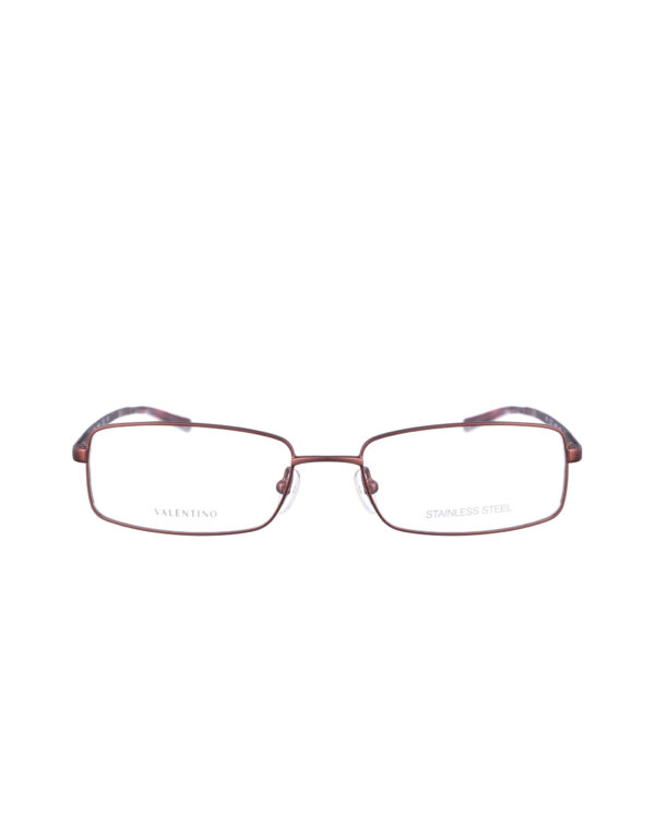 Valentino 00s Red Metallic Metal Glasses - Image 2