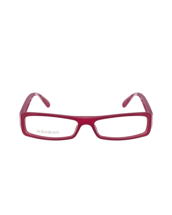 Yves Saint Laurent 00s Fuchsia Purple Plastic Glasses - Image 2