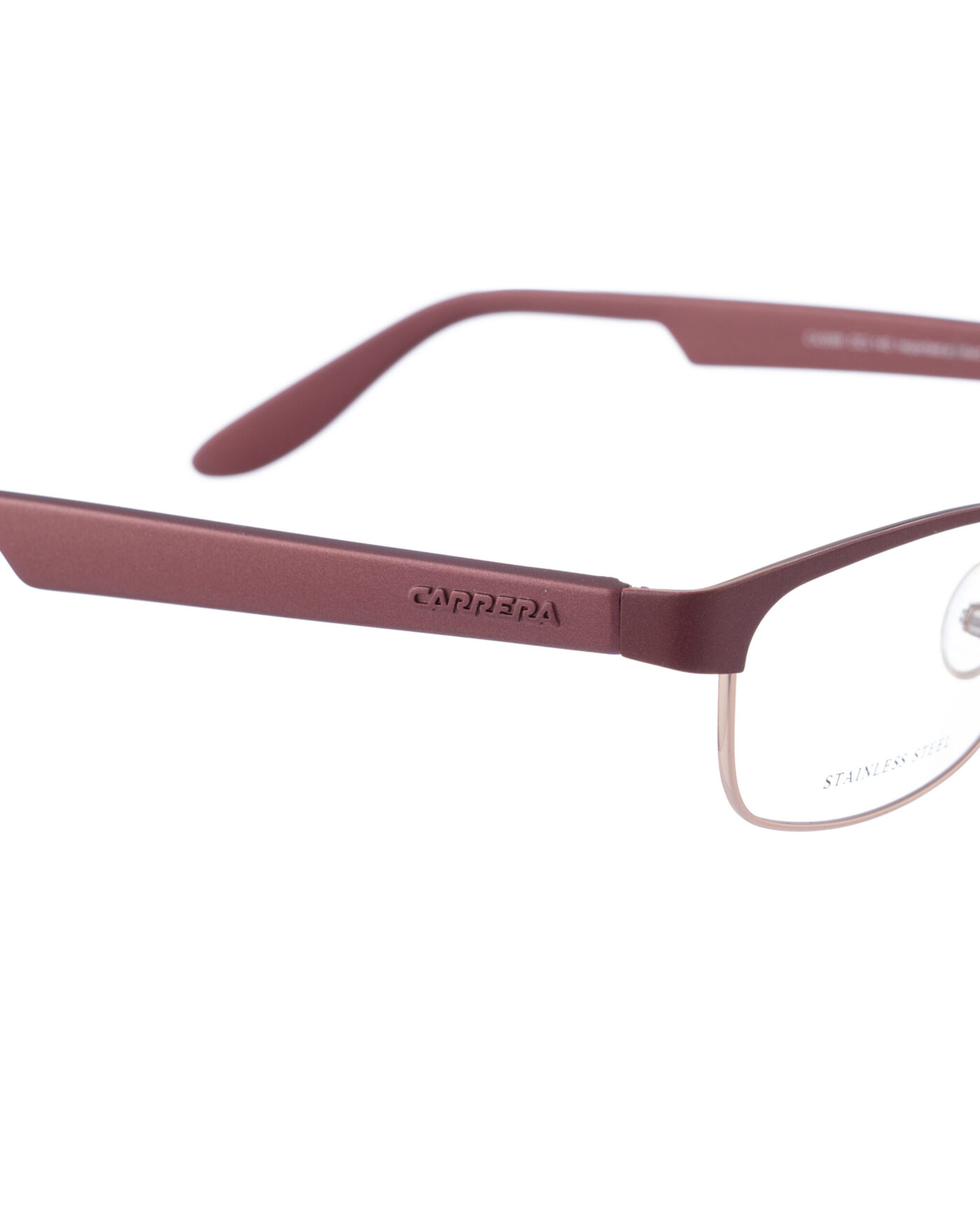 Carrera 00s Burgundy Brown Metallic Matte Glasses - Image 3
