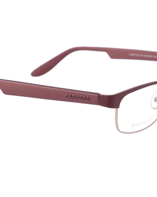 Carrera 00s Burgundy Brown Metallic Matte Glasses - Image 3