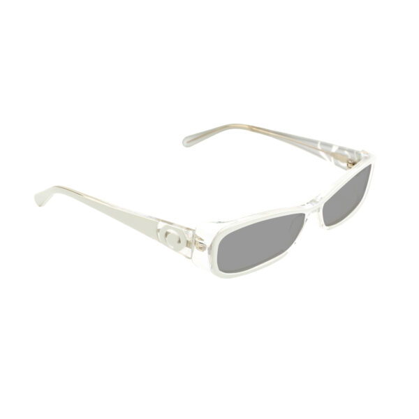 Alexander McQueen 00s White Transparent Sunglasses with Black Lenses