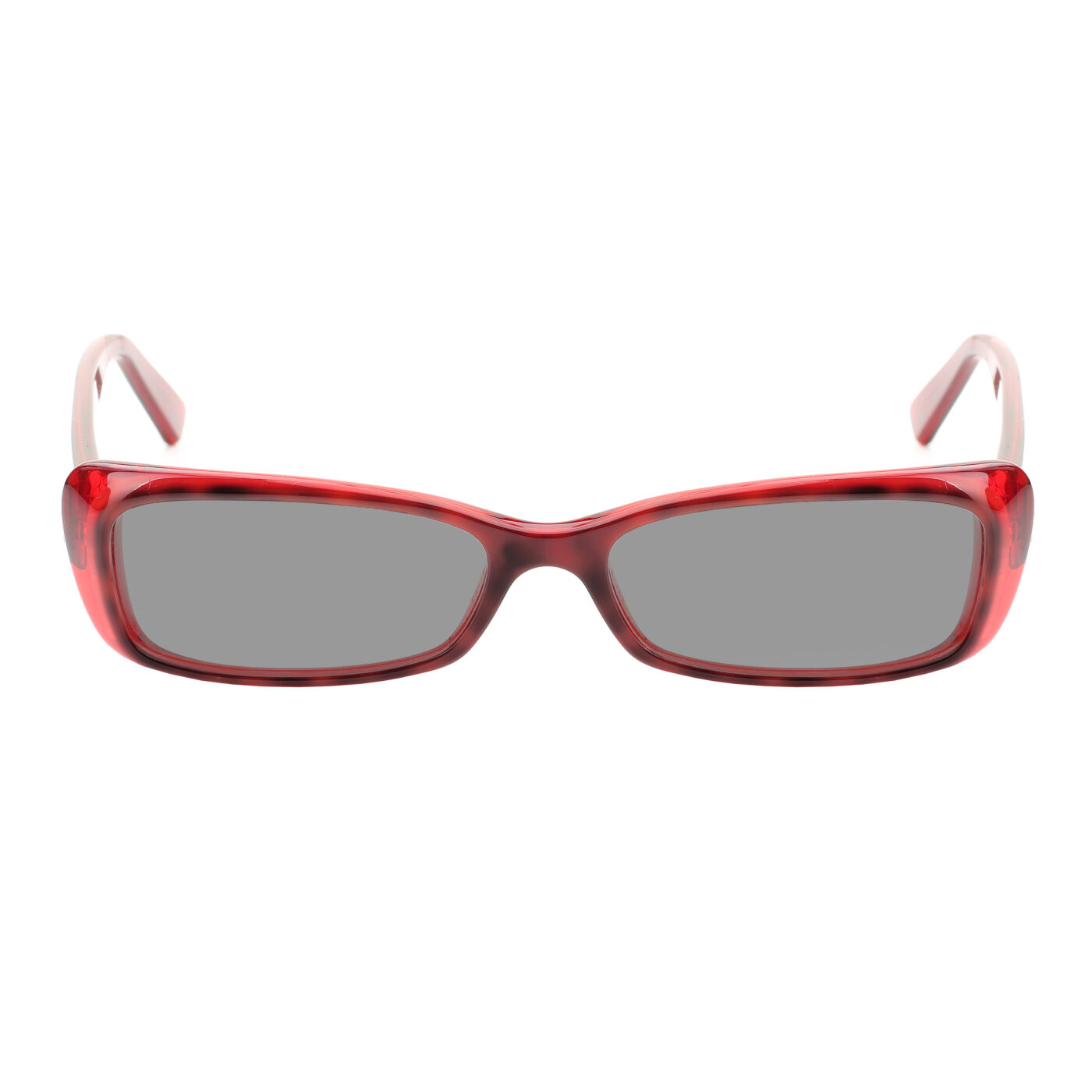 Alexander McQueen '00s Red Cat-Eye Silver Skull Sunglasses with Black Lenses - Image 2