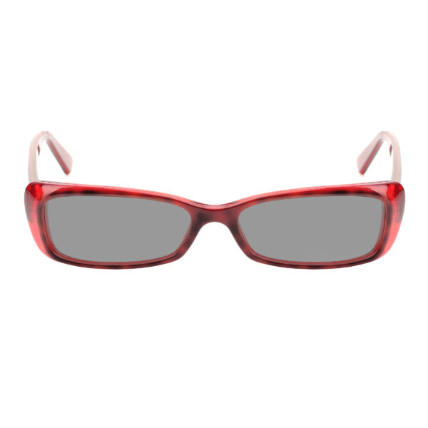 Alexander McQueen '00s Red Cat-Eye Silver Skull Sunglasses with Black Lenses - Image 2