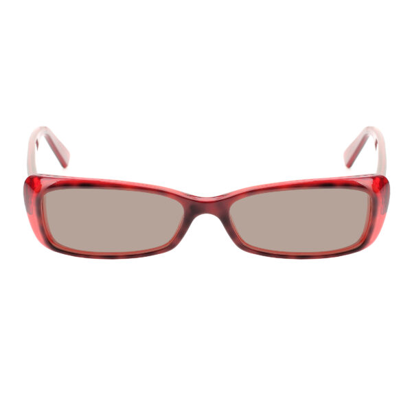 Alexander McQueen '00s Red Cat-Eye Silver Skull Sunglasses with Brown Lenses - Image 2