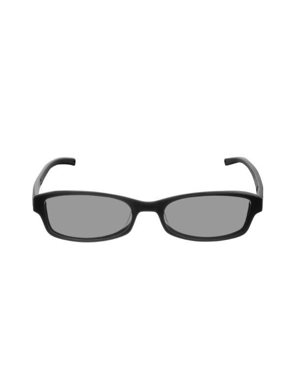 Alexander McQueen '90s Black Classic Rectangle Sunglasses with Black Lenses