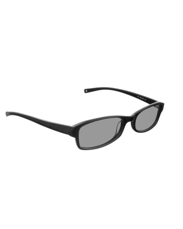 Alexander McQueen '90s Black Classic Rectangle Sunglasses with Black Lenses - Image 2