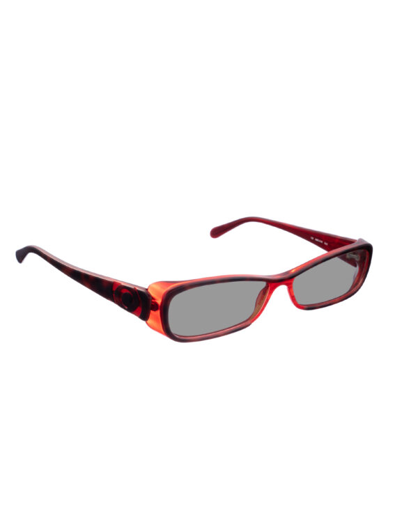 Alexander McQueen '90s Red Clear Cat-Eye Sunglasses with Black Lenses