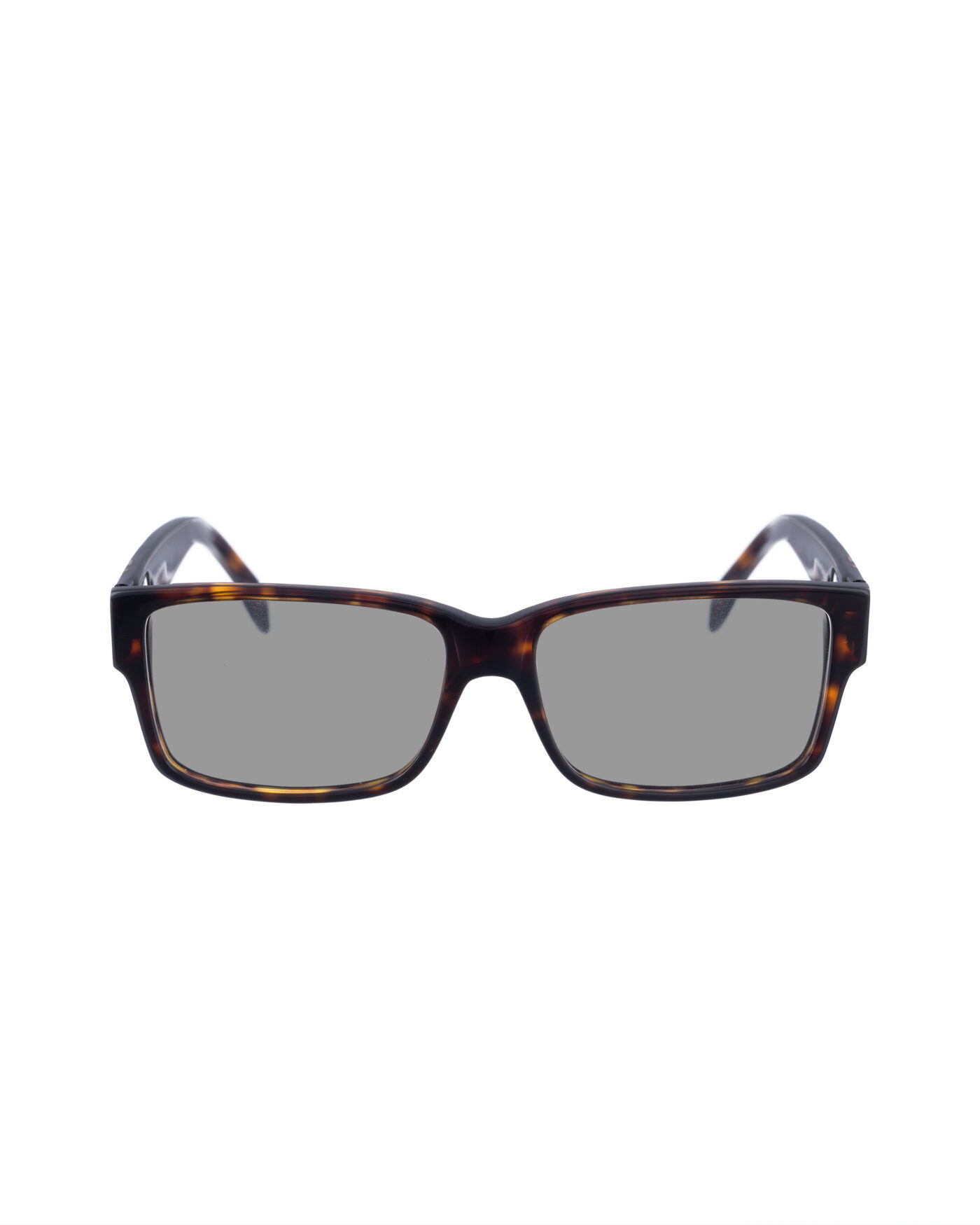 Alexander McQueen 00s Bold Nerdy Havana Sunglasses with Black Lenses - Image 2