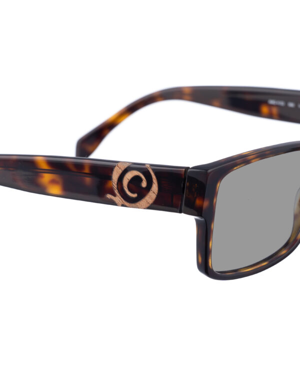Alexander McQueen 00s Bold Nerdy Havana Sunglasses with Black Lenses - Image 3