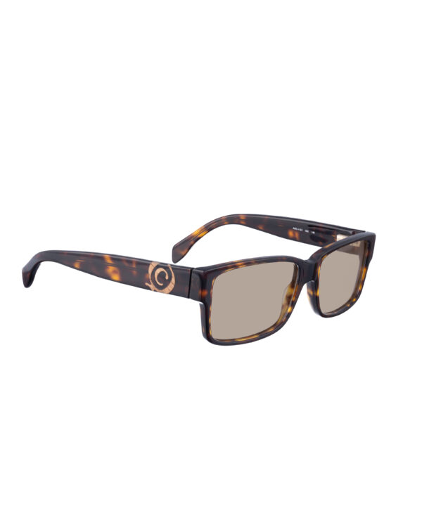 Alexander McQueen '00s Bold Nerdy Havana Sunglasses with Brown Lenses