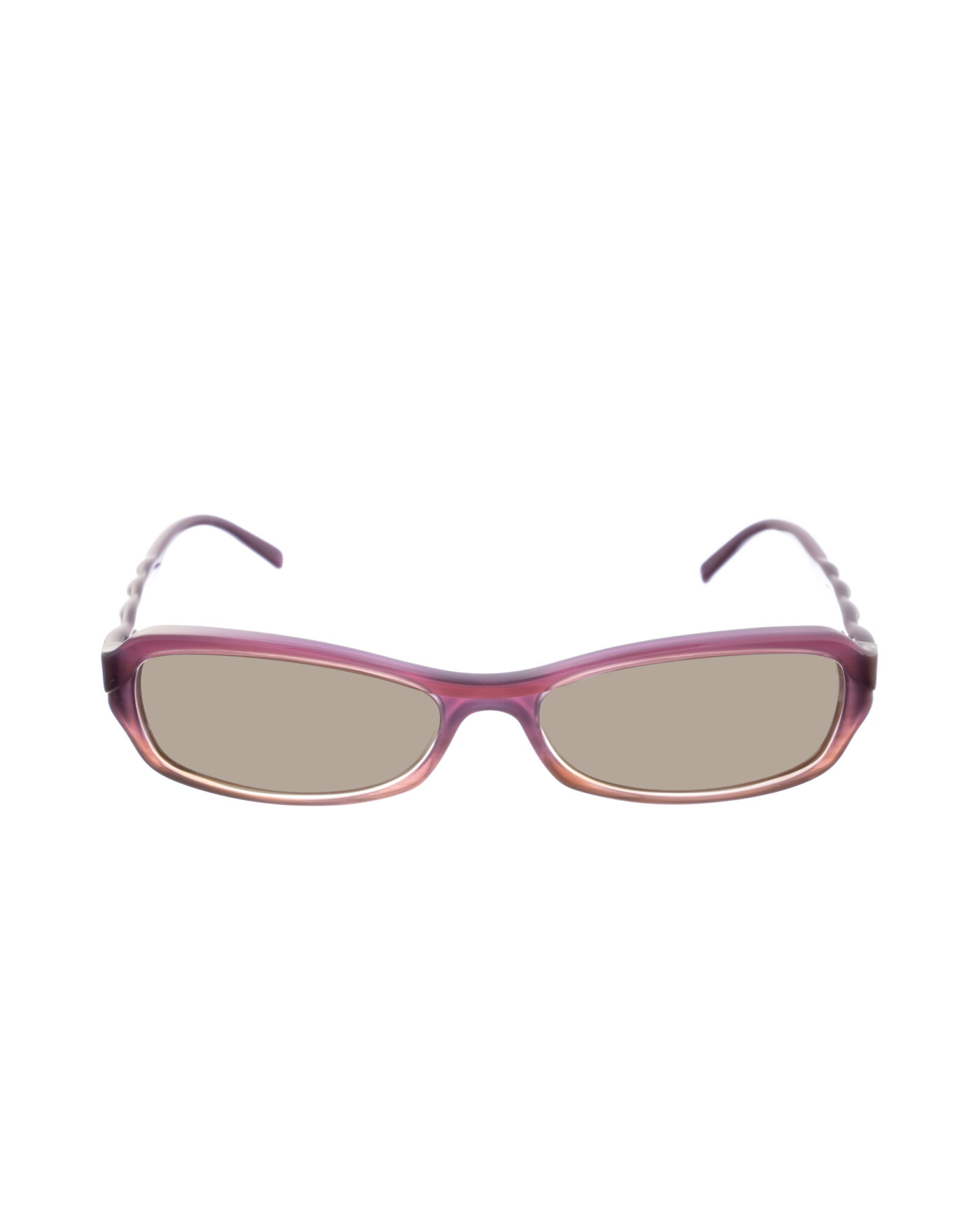 Alexander McQueen '90s Violet Swirl Cat-Eye Sunglasses with Brown Lenses - Image 2