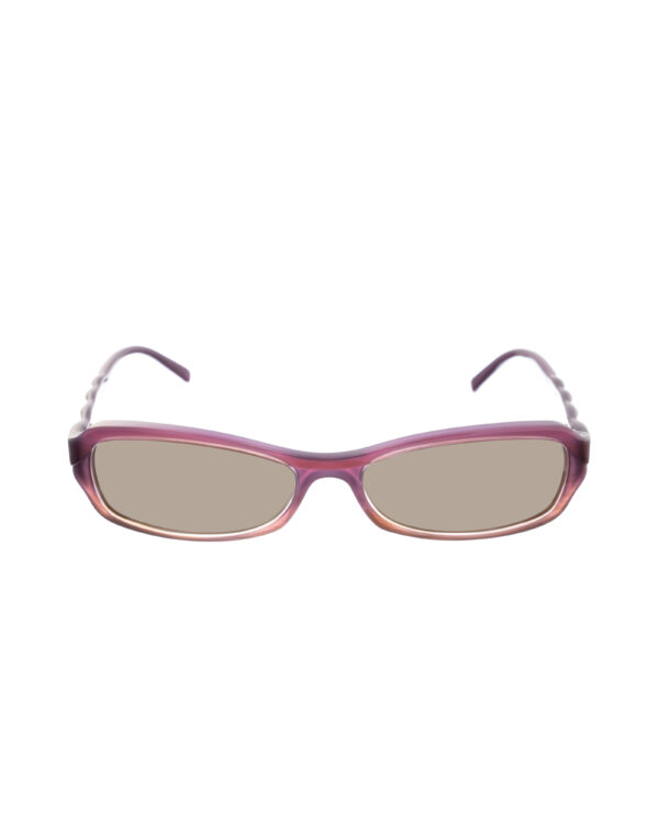 Alexander McQueen '90s Violet Swirl Cat-Eye Sunglasses with Brown Lenses - Image 2