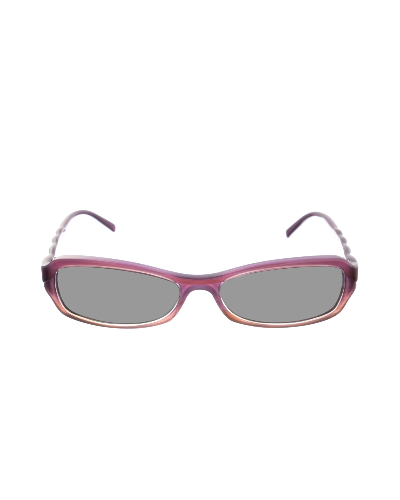 Alexander McQueen '90s Violet Swirl Cat-Eye Sunglasses with Black Lenses - Image 2