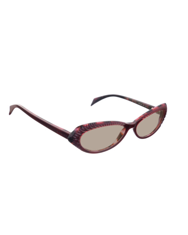 Alexander McQueen '90s Violet 3D Cat-Eye Sunglasses with Brown Lenses - Image 2
