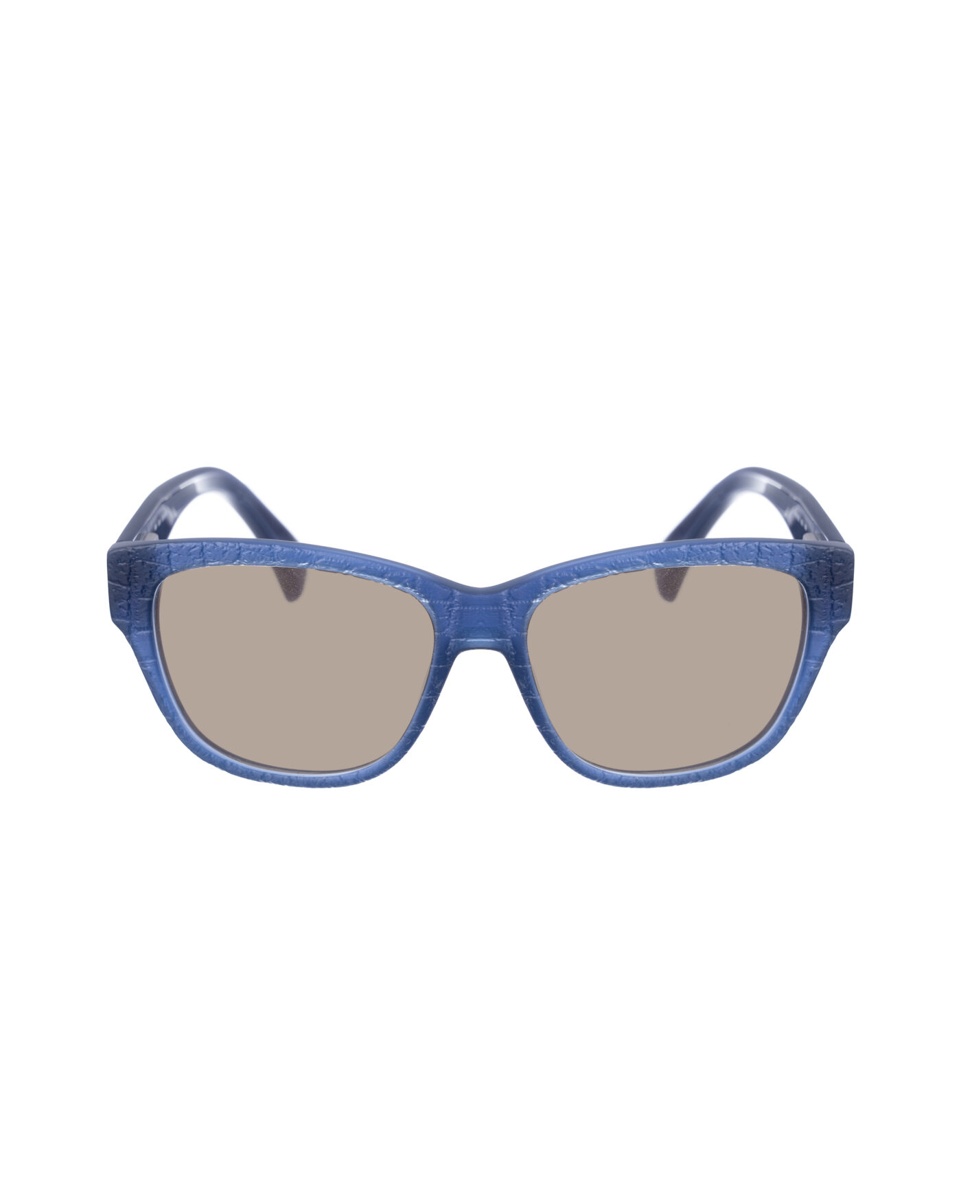 Alexander McQueen '90s Cobalt Blue Oversized Sunglasses with Brown Lenses - Image 2
