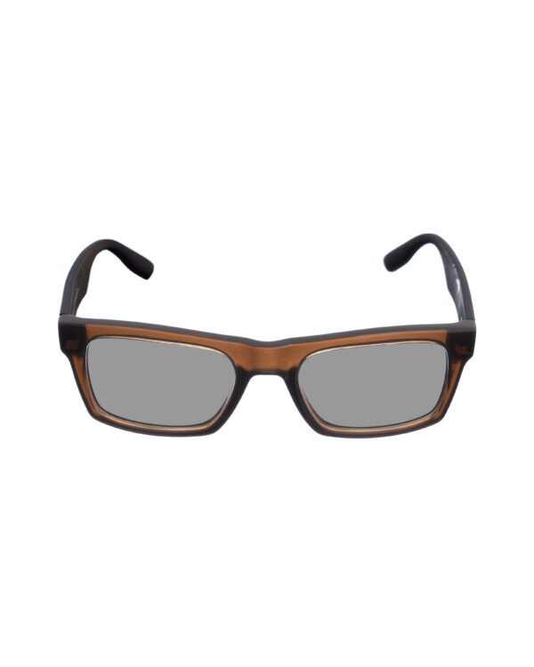 Alexander McQueen 00s Bold Nerdy Brown Sunglasses with Black Lenses - Image 2