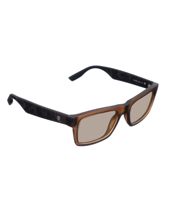 Alexander McQueen '00s Bold Nerdy Brown Sunglasses with Brown Lenses