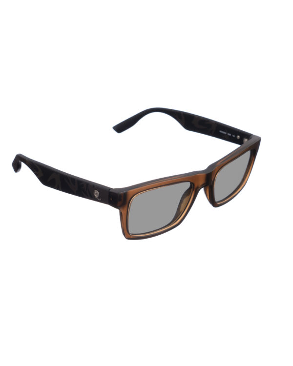 Alexander McQueen 00s Bold Nerdy Brown Sunglasses with Black Lenses