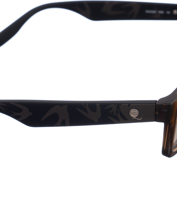 Alexander McQueen '00s Bold Nerdy Brown Sunglasses with Brown Lenses - Image 3