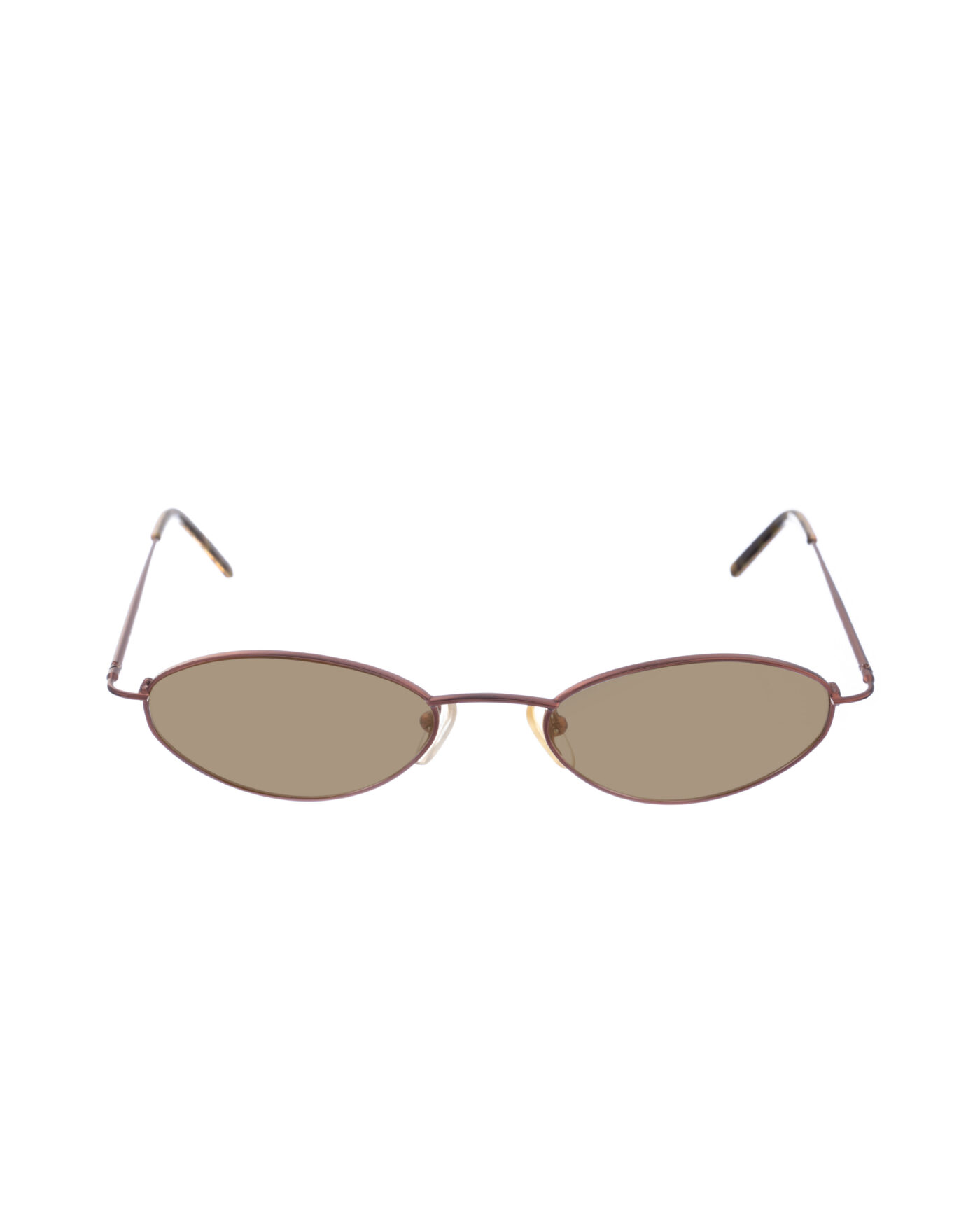 Burberry 00s Deep Purple Metal Oval Sunglasses with Brown Lenses - Image 2