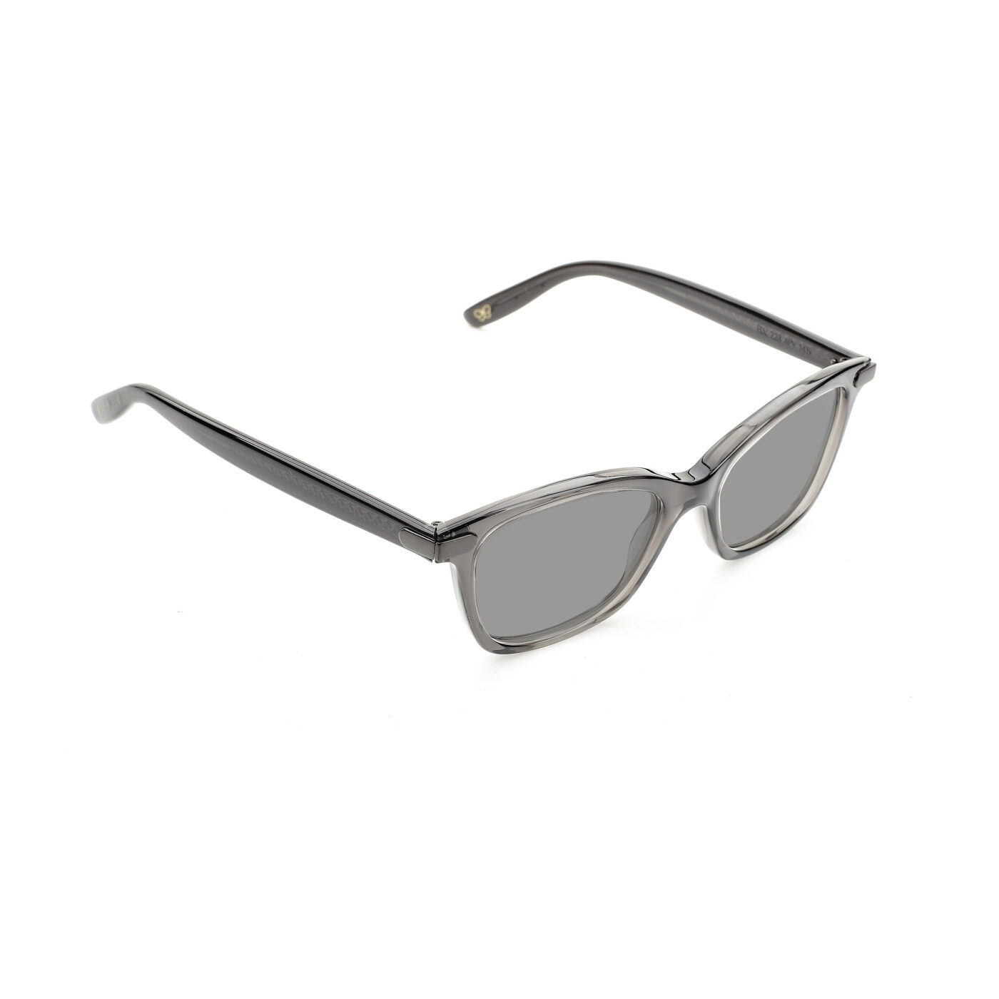Bottega Veneta '00s Transparent Gray Squared Sunglasses with Black Lenses - Image 2