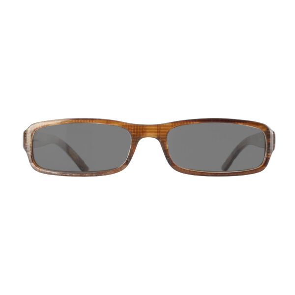 Burberry '90s Brown Check Rectangular Sunglasses with Black Lenses - Image 2