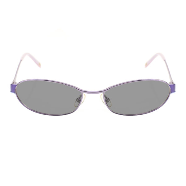 Carrera '00s Dark Violet Round Frame Sunglasses with Black Lenses - Image 2
