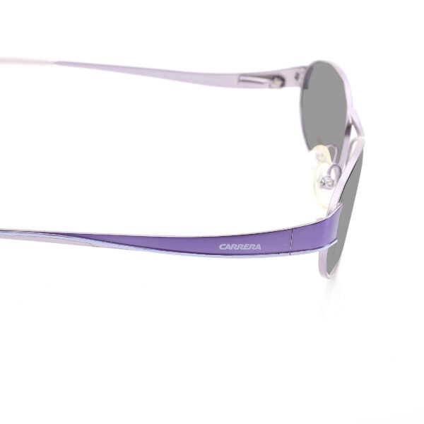 Carrera '00s Dark Violet Round Frame Sunglasses with Black Lenses - Image 3