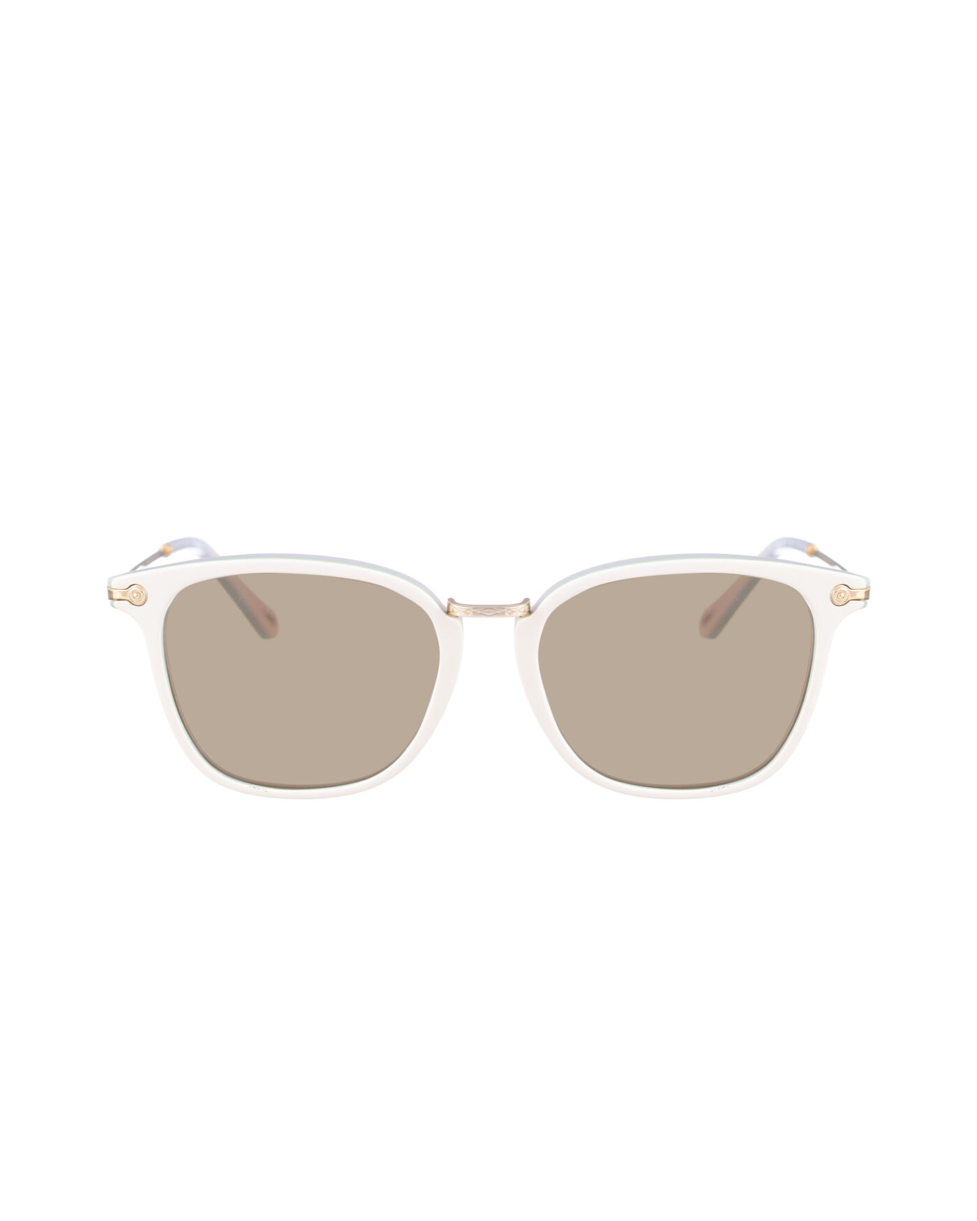 Chloe 00s Oversized Pastel and Gold Sunglasses with Brown Lenses - Image 2