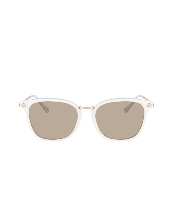 Chloe 00s Oversized Pastel and Gold Sunglasses with Brown Lenses - Image 2