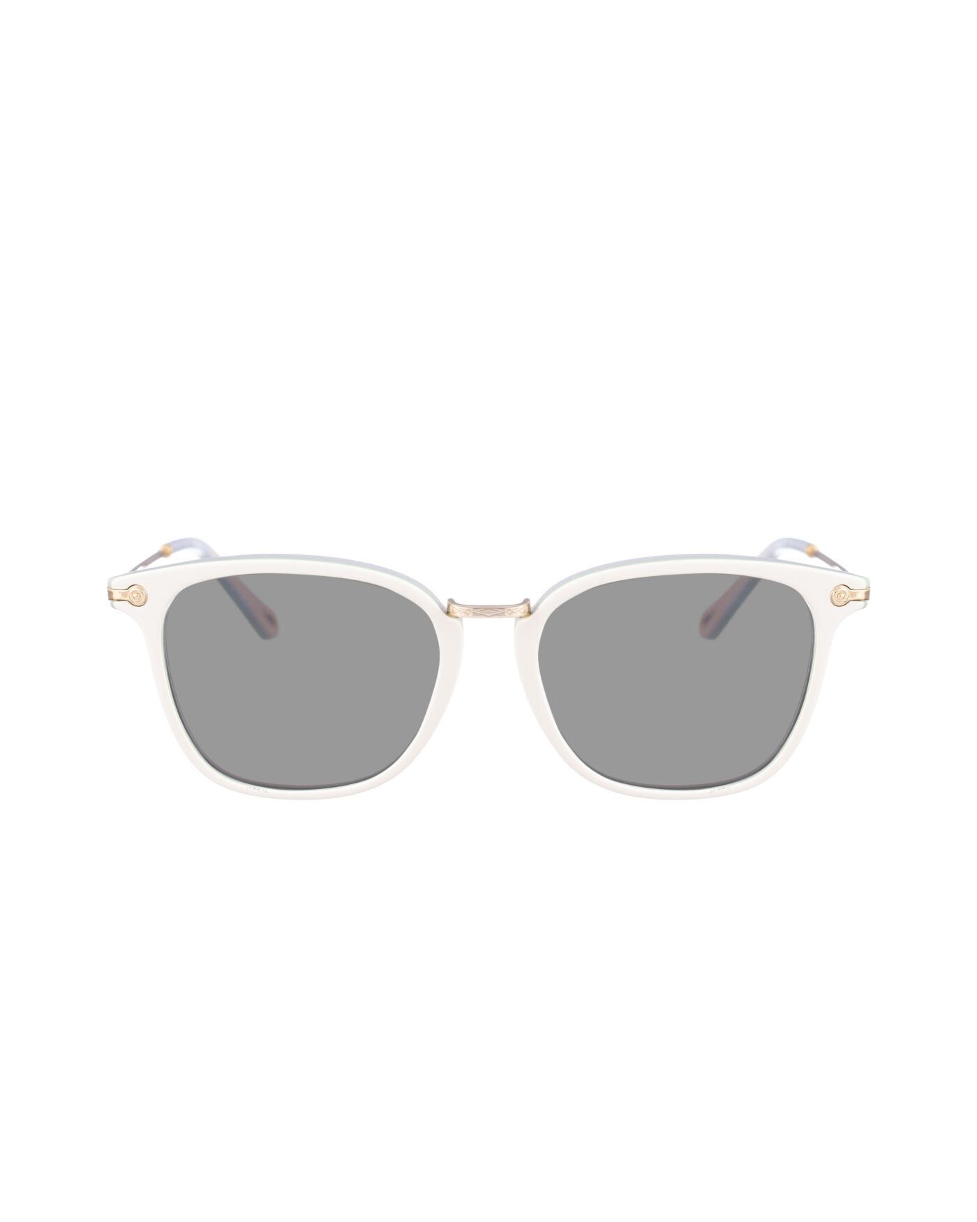 Chloe 00s Oversized Pastel and Gold Sunglasses with Black Lenses - Image 2