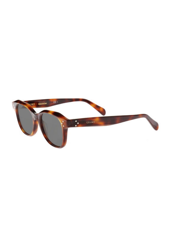 Celine Havana Brown Square-Frame Sunglasses with Black Lenses - Image 2