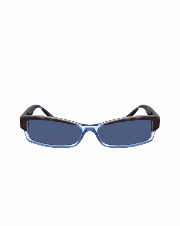 Dior SS2010 Black and Blue Plastic Sunglasses with Blue Lenses - Image 3