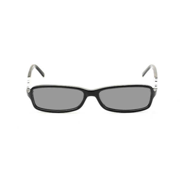 Diesel '00s Silver Signature Black Rectngular Sunglasses with Black Lenses - Image 2