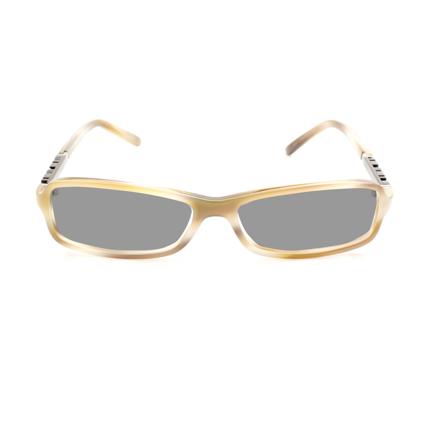 Diesel '00s Black Signature Tortoise Recatngular Sunglasses with Black Lenses - Image 2